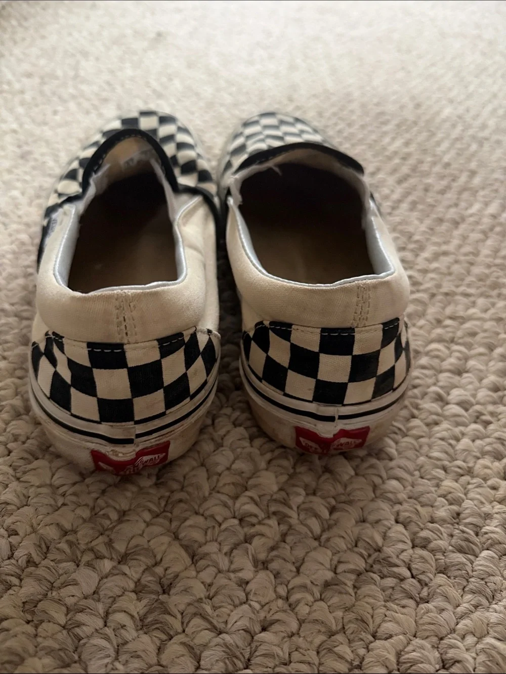 Vans Kids Checkerboard Slip-On Sneakers - Black & White